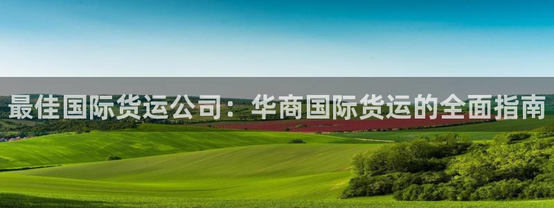 尊龙ag旗舰厅官网登录：最佳国际货运公司：华商国际货运的