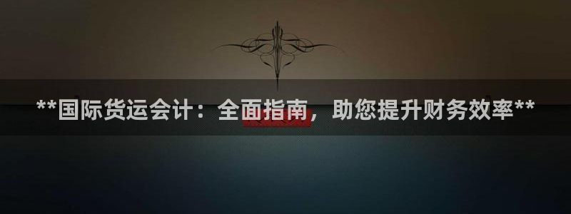 尊龙t300和t400哪个好：**国际货运会计：全面指南
