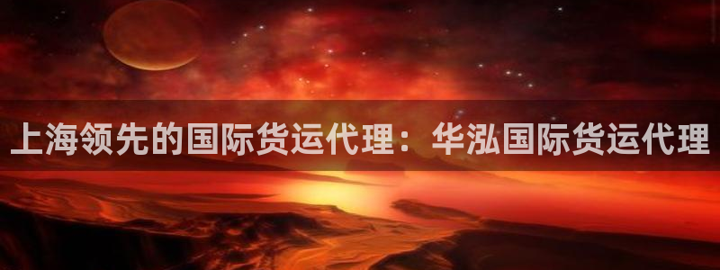 尊龙凯时白家乐：上海领先的国际货运代理：华泓国际货运代理