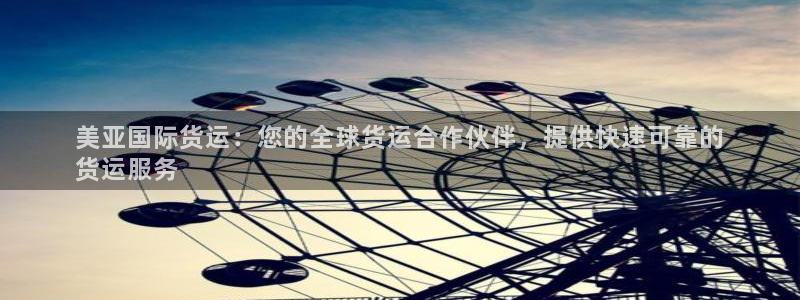 尊龙凯时人生就博官网登录：美亚国际货运：您的全球货运合作