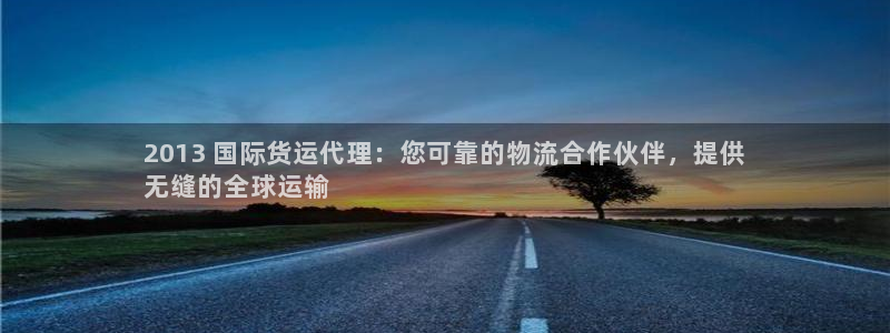 尊龙凯时人生就是搏技术实力：2013 国际货运代理：您可