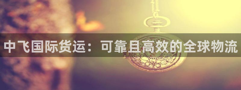 尊龙人生就是博旧版网址：中飞国际货运：可靠且高效的全球物