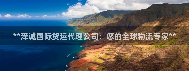 尊龙人生就是博用现金玩一下：**泽诚国际货运代理公司：您